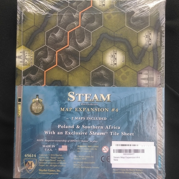 Steam Rails to Riches Map Expansion #4 of 2 Maps Poland South Africa Train Game - Picture 1 of 9